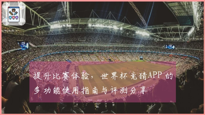 提升比赛体验，世界杯竞猜APP 的多功能使用指南与评测分享