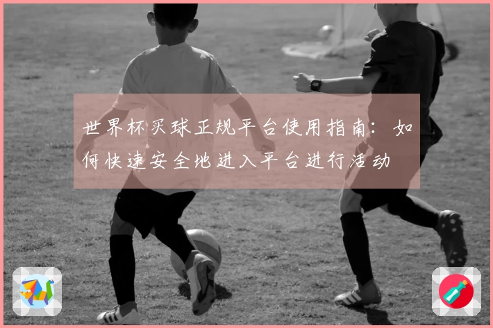 世界杯买球正规平台使用指南：如何快速安全地进入平台进行活动