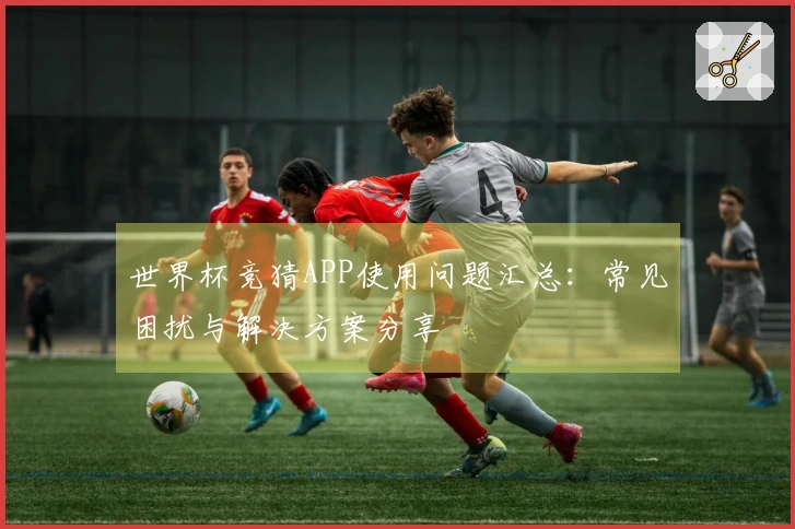 世界杯竞猜APP使用问题汇总：常见困扰与解决方案分享